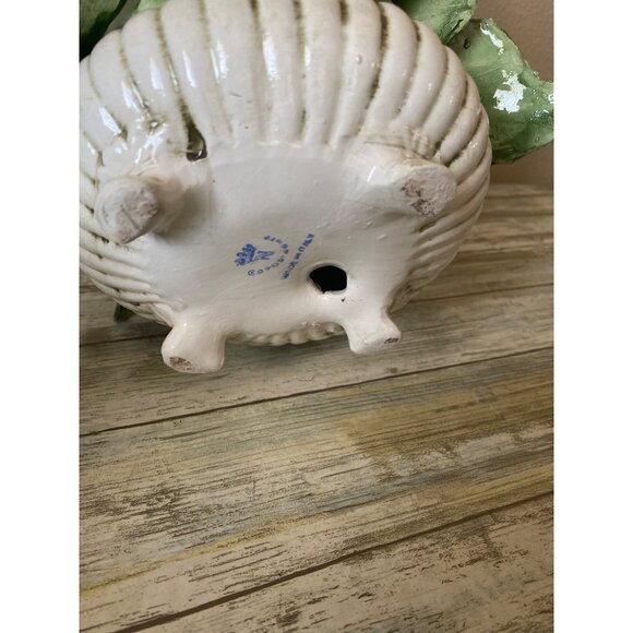 Vintage Capodimonte Italy Porcelain Flower Bouquet in Vase Hand Painted 8" - Picture 10 of 11